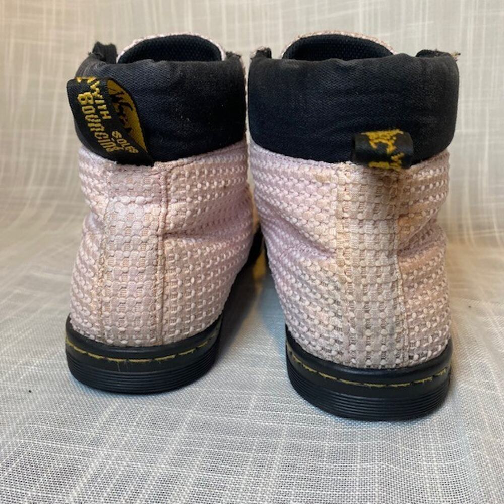 Dr Martens Maelly WC Pink Ankle Boots Womens 9 Waffle Cotton Bubblegum - Picture 4 of 8